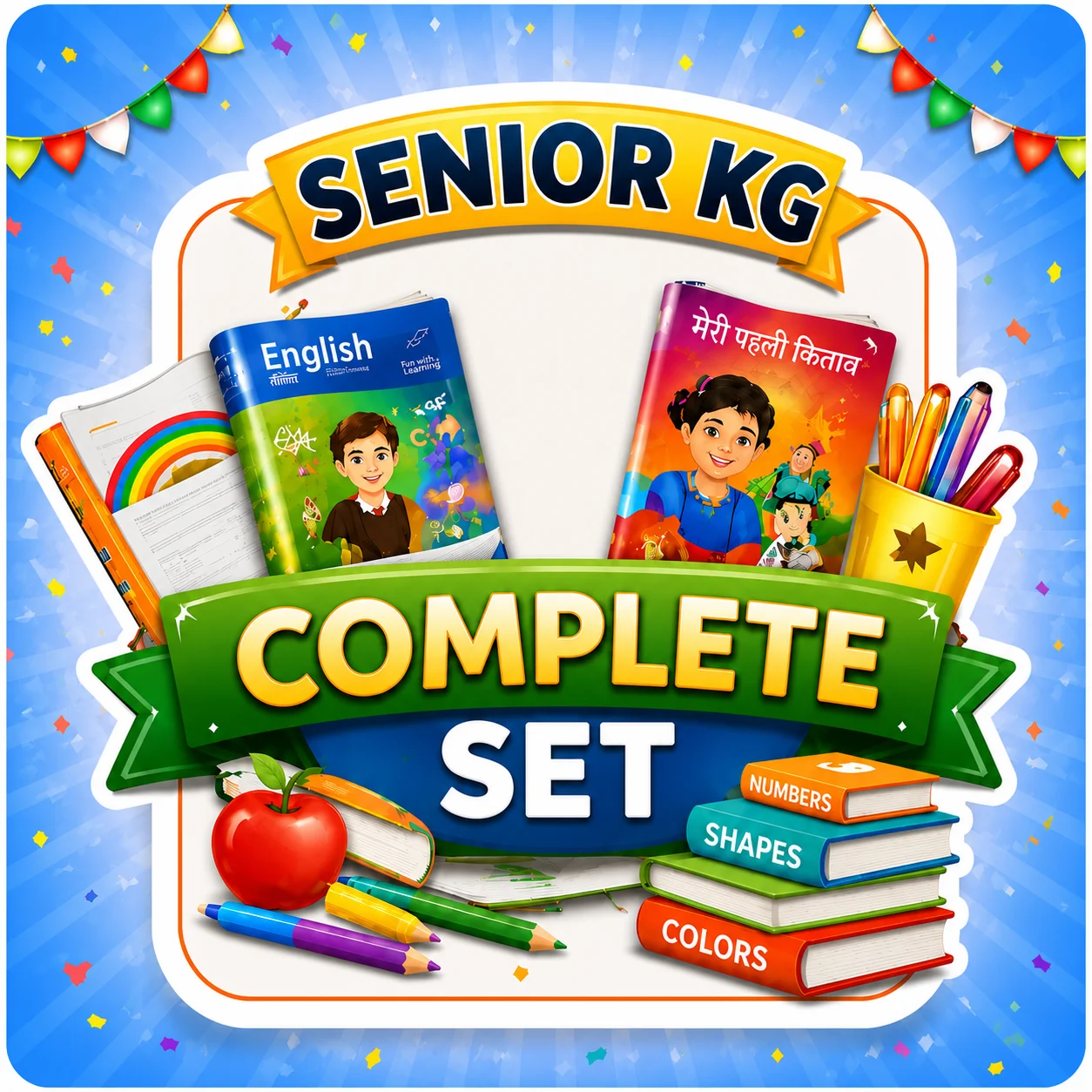 Senior KG Complete Set With Notebook & Essentials