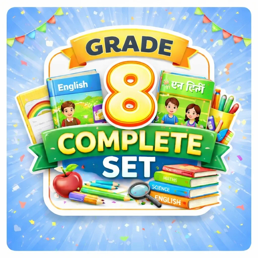 Grade 8 – Complete Book Set With Notebook & Essentials (Hindi)